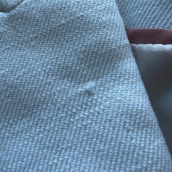 J Crew Alexandra Blazer In Stretch Linen Blend Womens Size 8 White - Picture 14 of 16